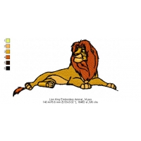 Lion King Embroidery Animal_14